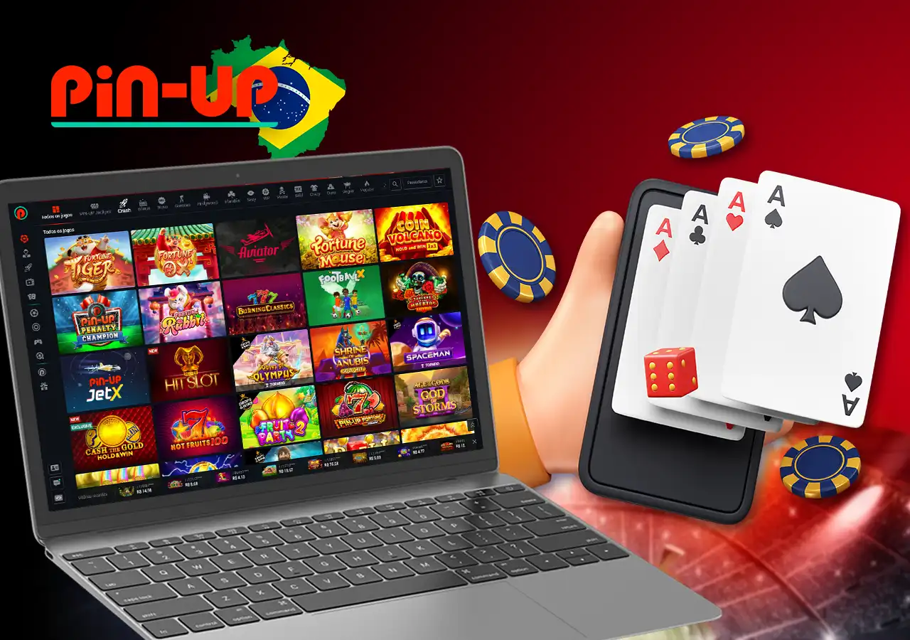 O vasto universo de entretenimento de jogos de azar no Pin-Up Casino