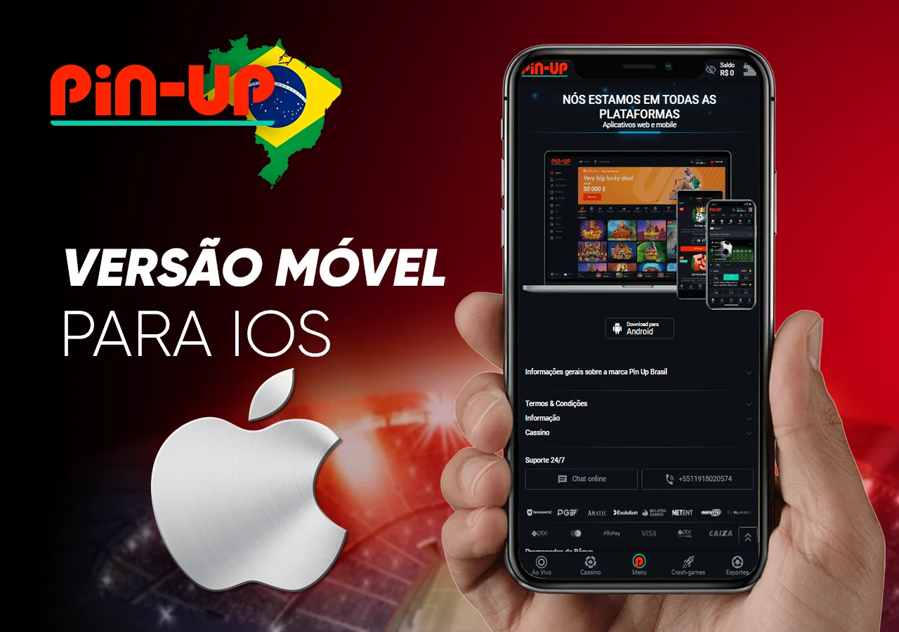 Descrição da instalação de um aplicativo móvel em dispositivos iOS